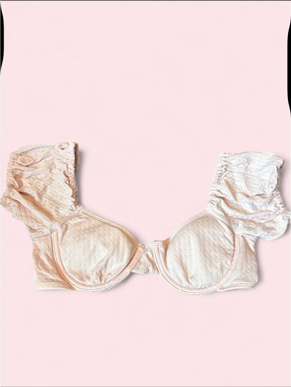 Target Light Pink Ruffle-Sleeve Bikini Top